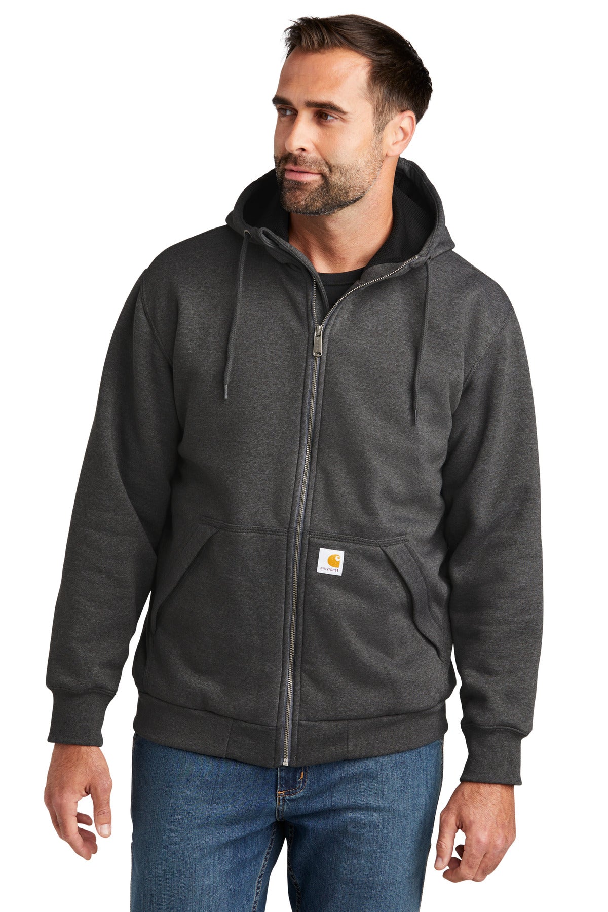 Carhartt Men's Midweight Thermal-Lined Full-Zip Sweatshirt CT104078 Corporate Apparel Sweatshirts & Fleece