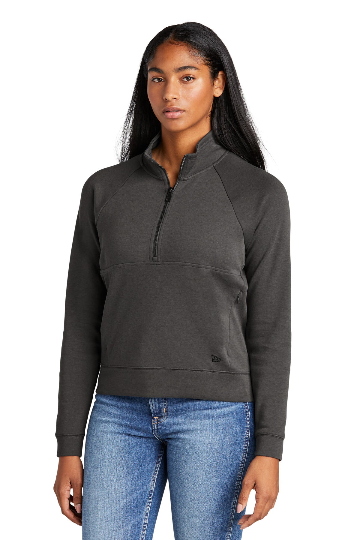 New Era Women's STS 1/2-Zip Pullover. LNEA541 Corporate Apparel Sweatshirts & Fleece