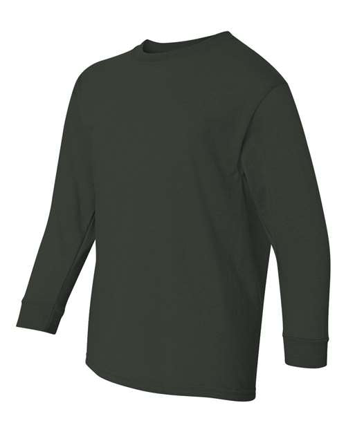 Gildan Youth Heavy Cotton 100% Cotton Long Sleeve T-Shirt 5400B Youth Apparel Shirts & Tops