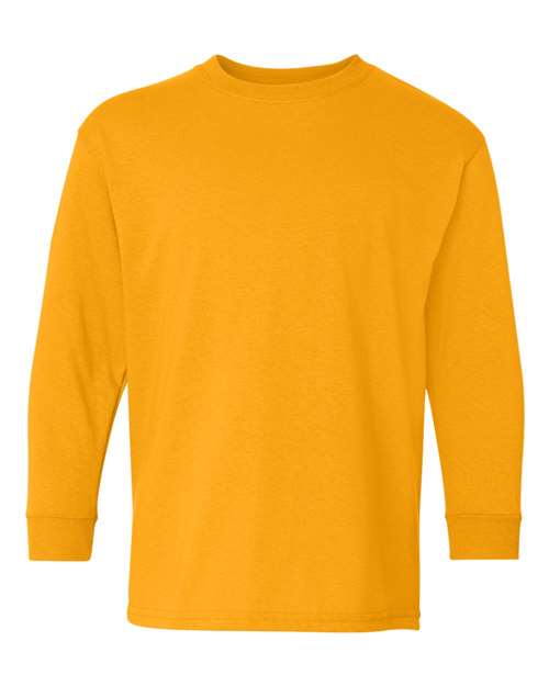 Gildan Youth Heavy Cotton 100% Cotton Long Sleeve T-Shirt 5400B Youth Apparel Shirts & Tops