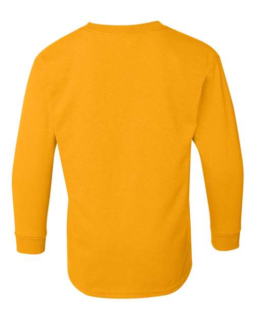 Gildan Youth Heavy Cotton 100% Cotton Long Sleeve T-Shirt 5400B Youth Apparel Shirts & Tops