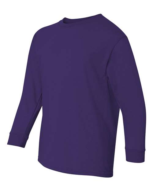 Gildan Youth Heavy Cotton 100% Cotton Long Sleeve T-Shirt 5400B Youth Apparel Shirts & Tops
