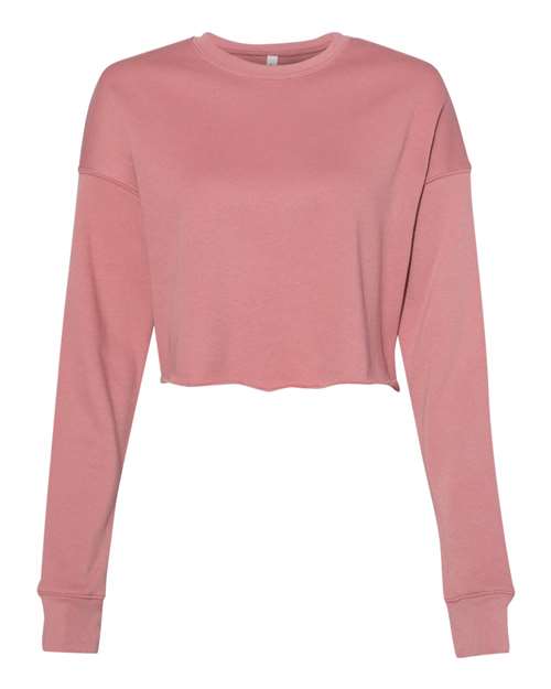 BELLA + CANVAS Women's Crop Crew Fleece Womens Apparel Sweatshirts & Fleece