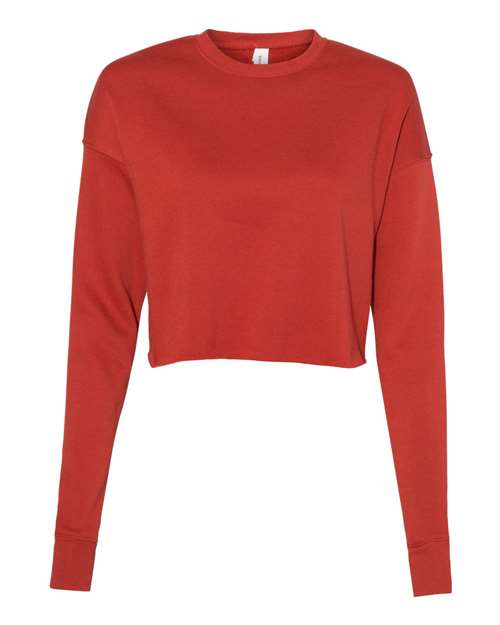 BELLA + CANVAS Women's Crop Crew Fleece Womens Apparel Sweatshirts & Fleece