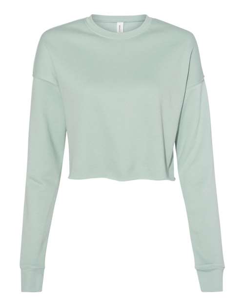 BELLA + CANVAS Women's Crop Crew Fleece Womens Apparel Sweatshirts & Fleece