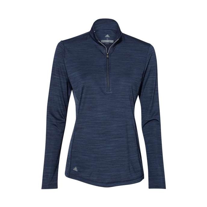 adidas Women's Lightweight M?lange Quarter-Zip Pullover-1