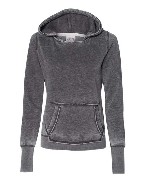 J. America Women's Zen Fleece Hooded Sweatshirt 4518 Womens Apparel Sweatshirts & Fleece