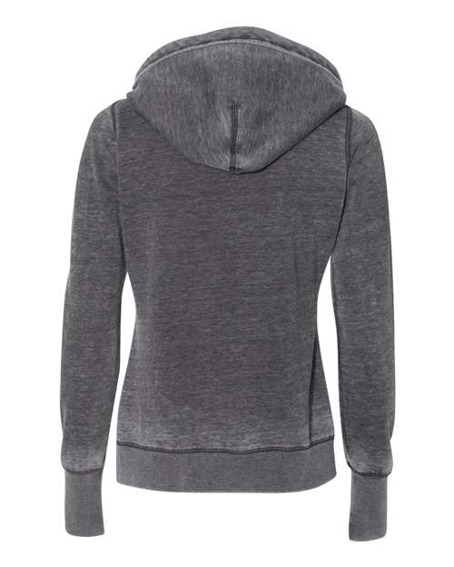 J. America Women's Zen Fleece Hooded Sweatshirt 4518 Womens Apparel Sweatshirts & Fleece