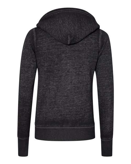J. America Women's Zen Fleece Full-Zip Hooded Sweatshirt 2086 Womens Apparel Sweatshirts & Fleece