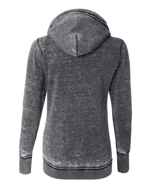 J. America Women's Zen Fleece Full-Zip Hooded Sweatshirt 2086 Womens Apparel Sweatshirts & Fleece