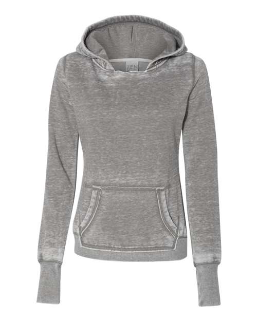 J. America Women's Zen Fleece Hooded Sweatshirt 4518 Womens Apparel Sweatshirts & Fleece
