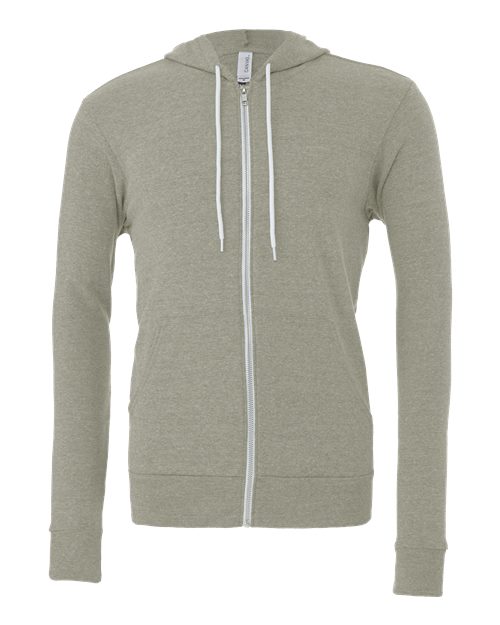 BELLA + CANVAS Unisex Sponge Fleece Full-Zip Hoodie. BC3739 Mens Apparel Sweatshirts & Fleece
