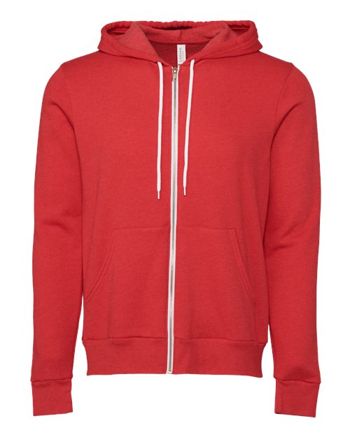 BELLA + CANVAS Unisex Sponge Fleece Full-Zip Hoodie. BC3739 Mens Apparel Sweatshirts & Fleece