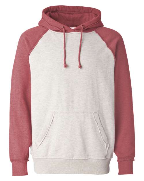 J. America Men's Vintage Heather Hooded Sweatshirt-1