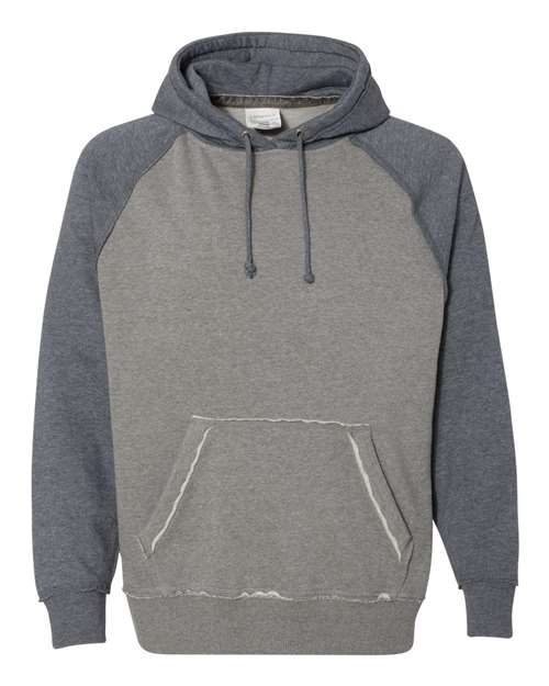 J. America Men's Vintage Heather Hooded Sweatshirt-1