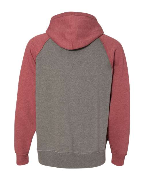 J. America Men's Vintage Heather Hooded Sweatshirt-2