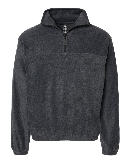 Burnside Polar Fleece Quarter-Zip Pullover Mens Apparel Sweatshirts & Fleece