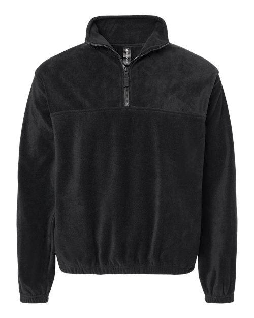 Burnside Polar Fleece Quarter-Zip Pullover Mens Apparel Sweatshirts & Fleece