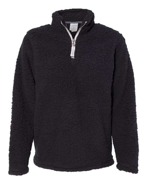 J. America Women's Epic Sherpa Quarter-Zip Pullover 6573 Womens Apparel Sweatshirts & Fleece