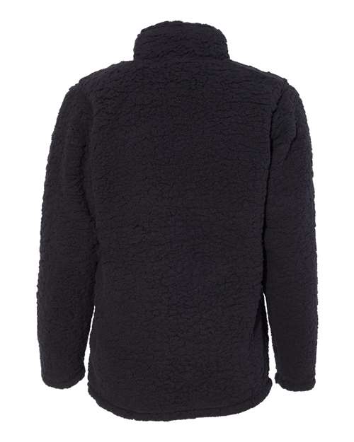 J. America Women's Epic Sherpa Quarter-Zip Pullover 6573 Womens Apparel Sweatshirts & Fleece