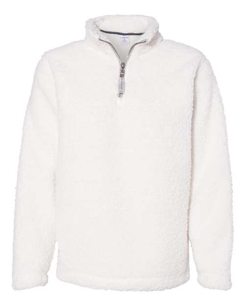 J. America Women's Epic Sherpa Quarter-Zip Pullover 6573 Womens Apparel Sweatshirts & Fleece