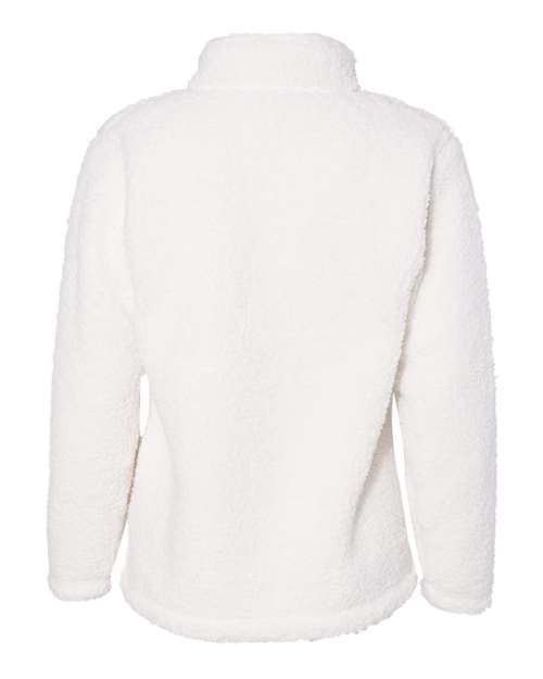 J. America Women's Epic Sherpa Quarter-Zip Pullover 6573 Womens Apparel Sweatshirts & Fleece
