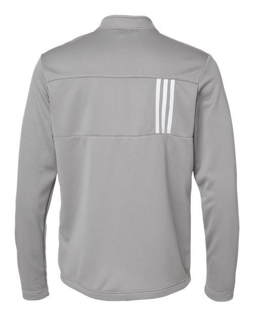 adidas Men's 3-Stripes Double Knit Quarter-Zip Pullover-2