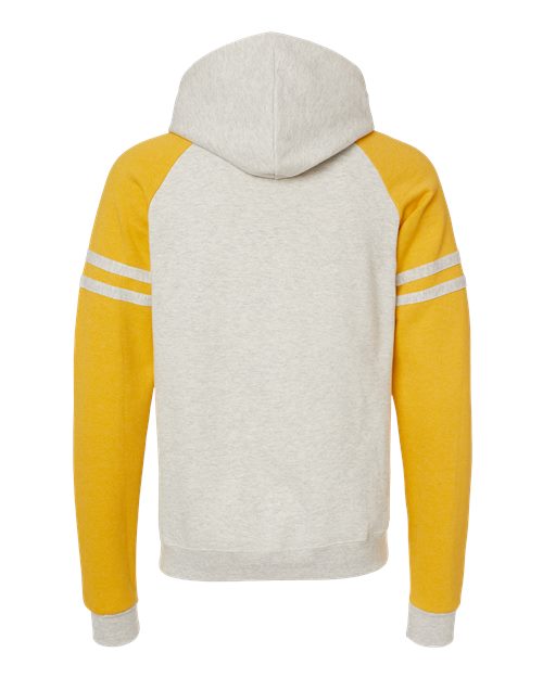 JERZEES Men's Nublend Varsity Colorblocked Raglan Hooded Sweatshirt 97C Mens Apparel Sweatshirts & Fleece