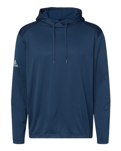 adidas Men's Textured Mixed Media Hooded Sweatshirt-1