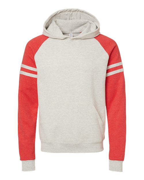 JERZEES Men's Nublend Varsity Colorblocked Raglan Hooded Sweatshirt 97C Mens Apparel Sweatshirts & Fleece