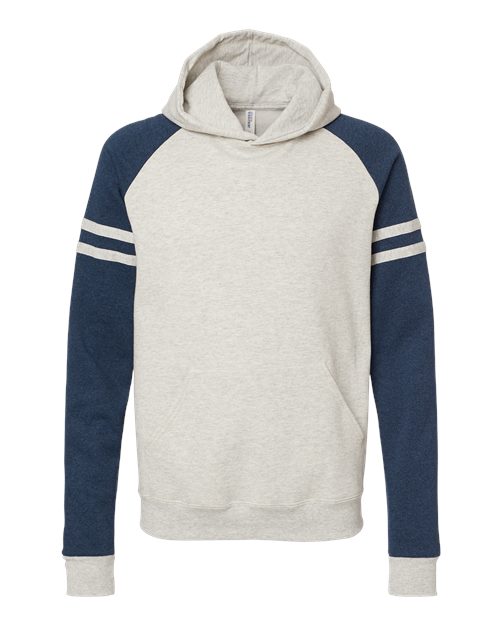 JERZEES Men's Nublend Varsity Colorblocked Raglan Hooded Sweatshirt 97C Mens Apparel Sweatshirts & Fleece