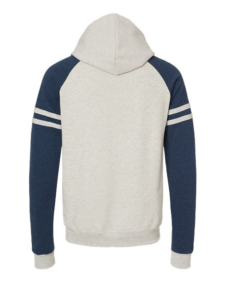 JERZEES Men's Nublend Varsity Colorblocked Raglan Hooded Sweatshirt 97C Mens Apparel Sweatshirts & Fleece