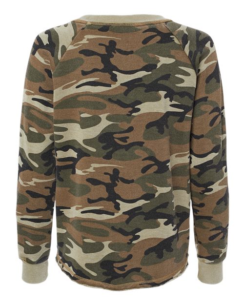 Alternative Women's Lazy Day Mineral Wash French Terry Sweatshirt Womens Apparel Sweatshirts & Fleece