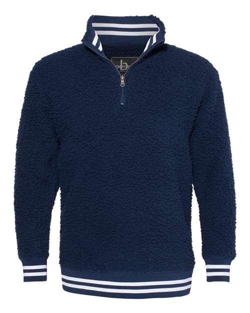 Boxercraft Men's Varsity Sherpa Quarter-Zip Pullover Mens Apparel Sweatshirts & Fleece