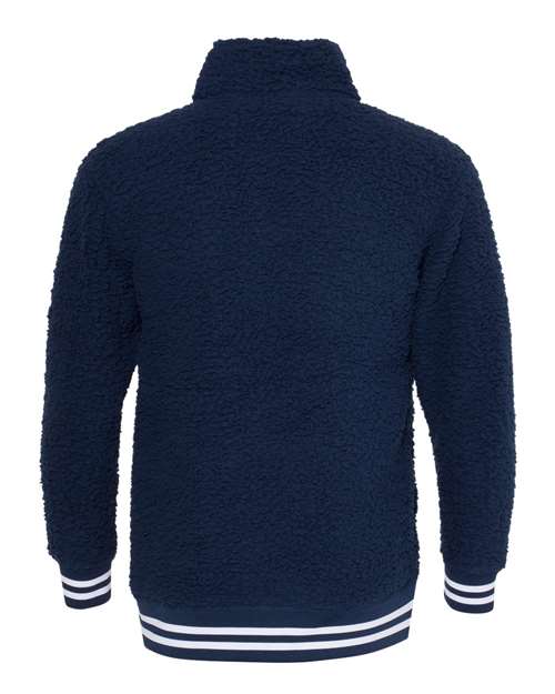 Boxercraft Men's Varsity Sherpa Quarter-Zip Pullover Mens Apparel Sweatshirts & Fleece