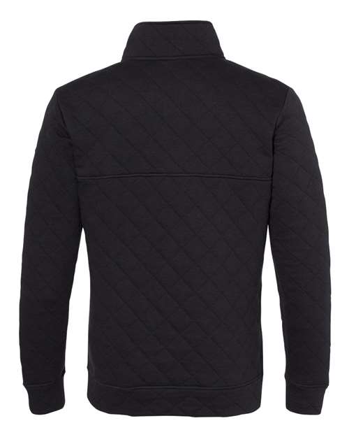 J. America Men's Quilted Snap Pullover 8095 Mens Apparel Sweatshirts & Fleece
