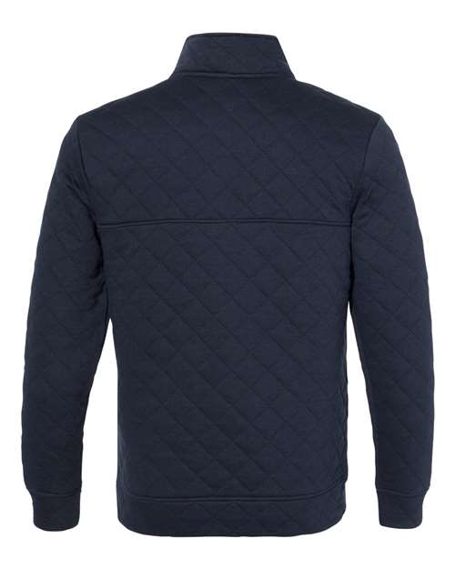 J. America Men's Quilted Snap Pullover 8095 Mens Apparel Sweatshirts & Fleece
