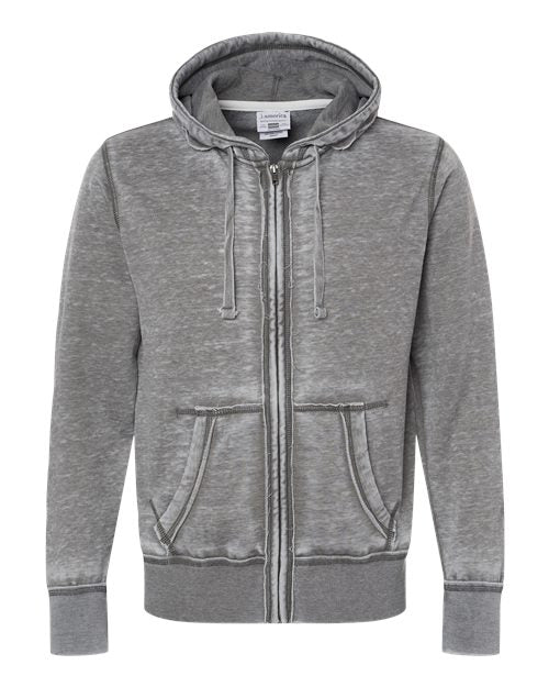 J. America Men's Vintage Zen Fleece Full-Zip Hooded Sweatshirt-1