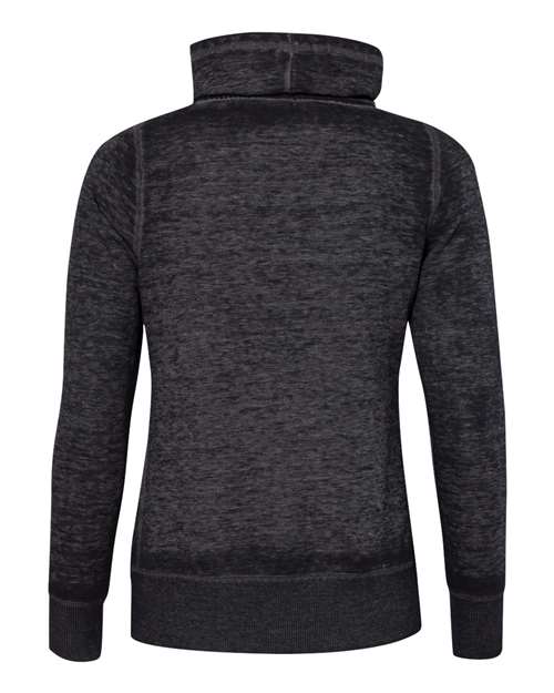 J. America Women's Zen Fleece Cowl Neck Sweatshirt 6977 Womens Apparel Sweatshirts & Fleece