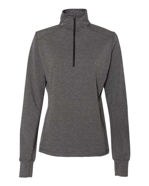 J. America Women's Omega Stretch Quarter-Zip Pullover 6197 Womens Apparel Sweatshirts & Fleece