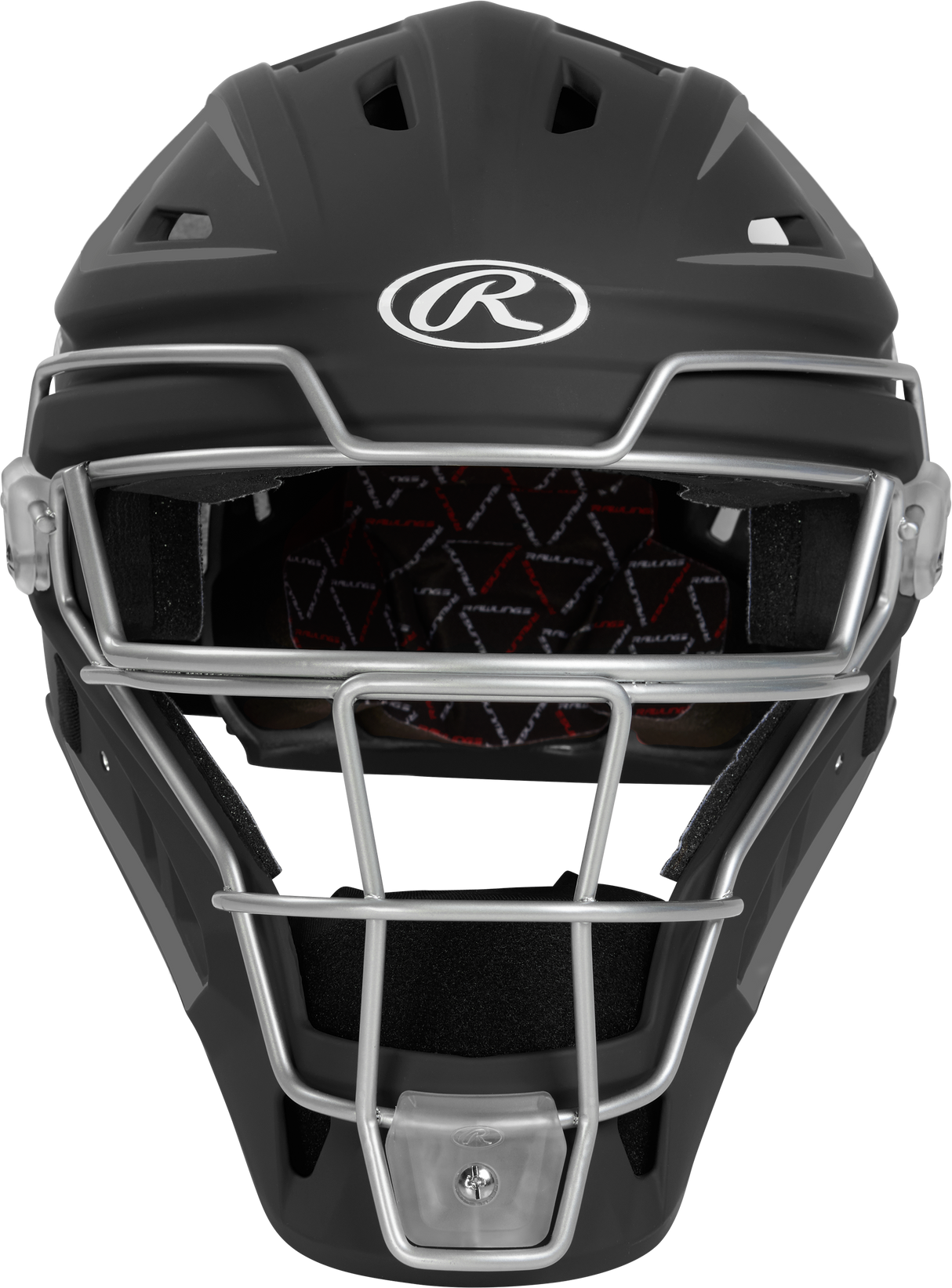 Rawlings Velo 2.0 Senior Catchers Helmet - Matte Baseball Catcher's Protective Equipment All