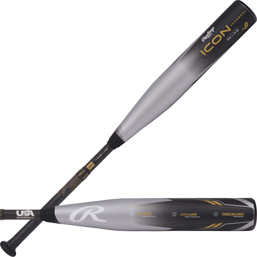 Rawlings Youth Icon -8 USA Baseball Bat Baseball Bats All
