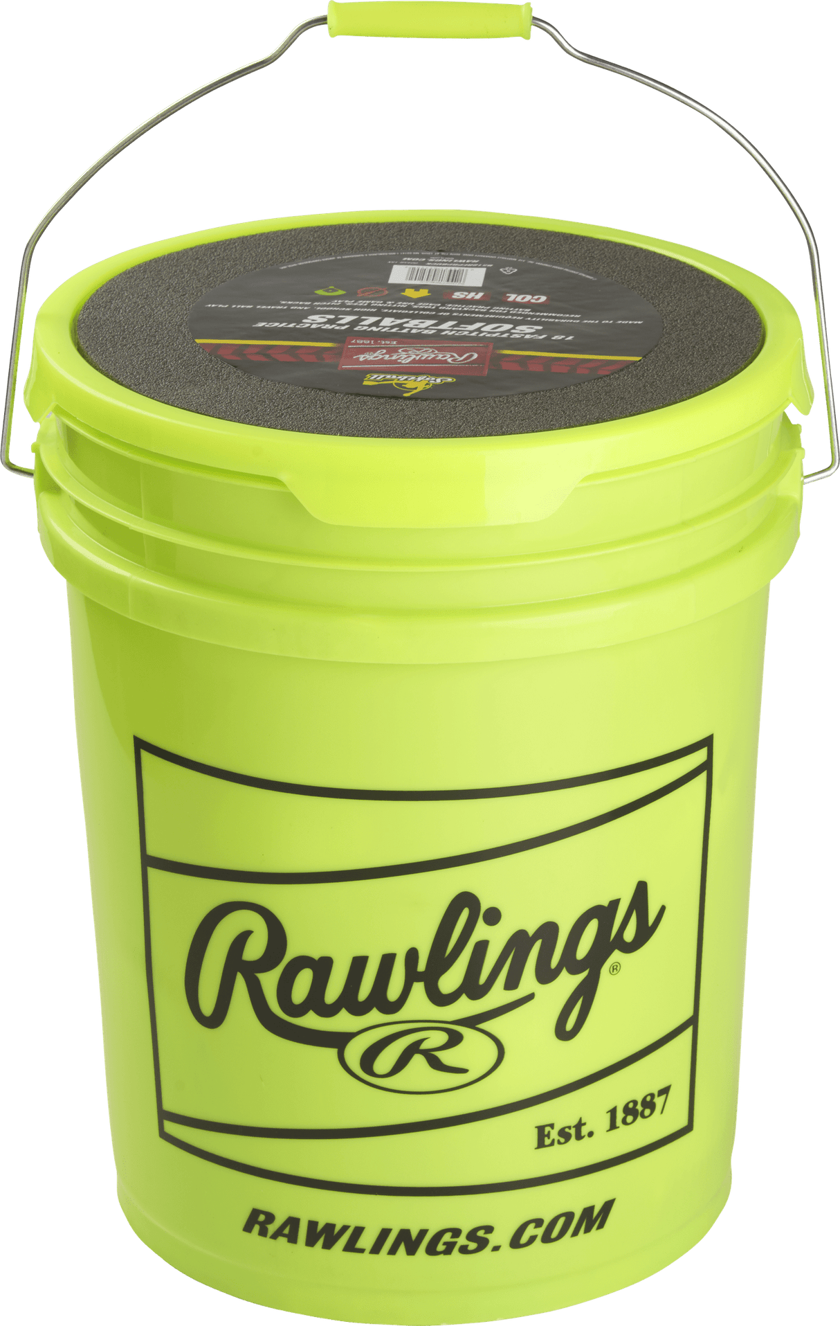 Rawlings 6 Gallon Collegiate / High School / Travel Practice Ball / Bucket Combo Softball Softballs All