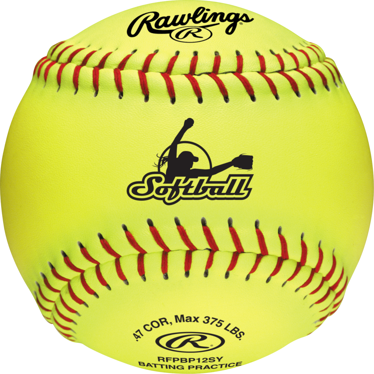 Rawlings 12" Collegiate & High School Travel Practice Fastpitch Softball - Half Dozen Softball Softballs All