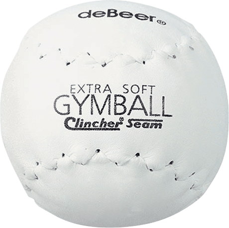 Rawlings deBeer 14" White Softie Gymball Clincher Softball - Dozen Softball Softballs All