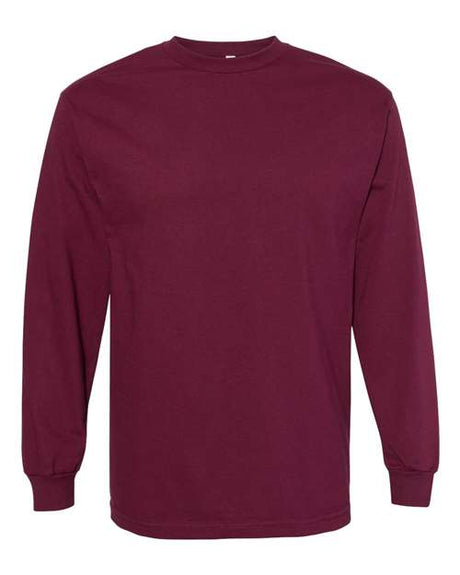 American Apparel Heavyweight Unisex Long Sleeve T-Shirt 1304W Mens Apparel Shirts & Tops