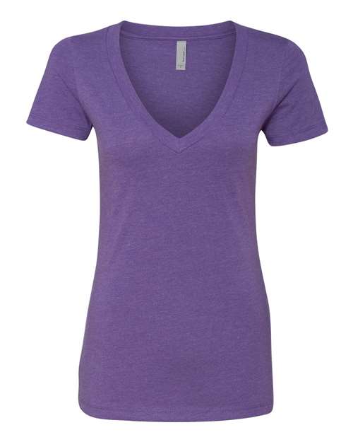 Next Level Women’s CVC Deep V-Neck T-Shirt-1