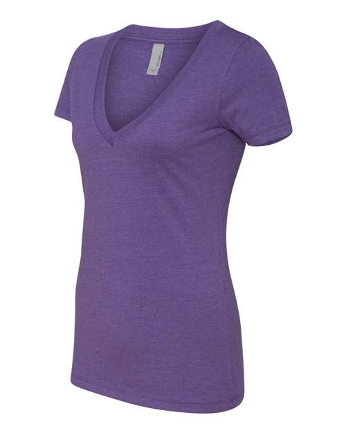Next Level Women’s CVC Deep V-Neck T-Shirt-2