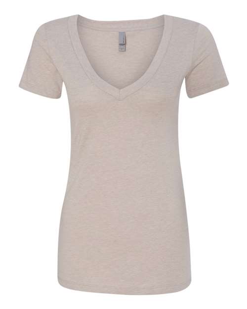 Next Level Women’s CVC Deep V-Neck T-Shirt-1