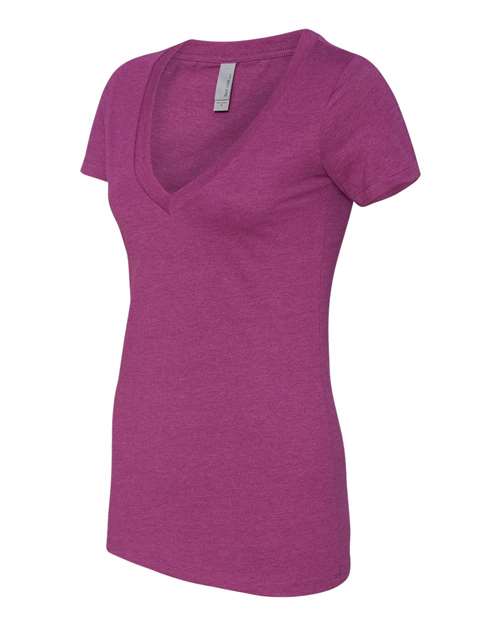 Next Level Women’s CVC Deep V-Neck T-Shirt-2